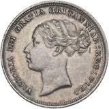 1887 Sixpence (Young Head) - Victoria British Silver Coin - Very Nice