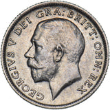 1911 Sixpence - George V British Silver Coin - Very Nice