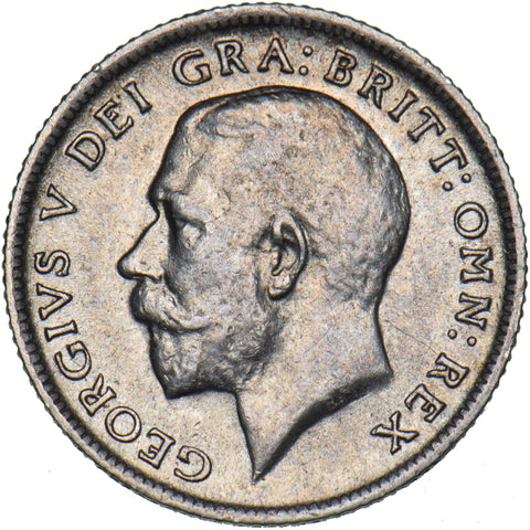 1911 Sixpence - George V British Silver Coin - Very Nice
