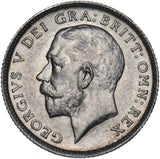 1911 Sixpence - George V British Silver Coin - Very Nice