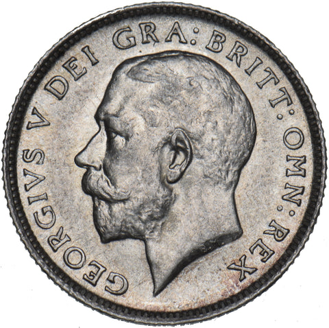 1911 Sixpence - George V British Silver Coin - Very Nice