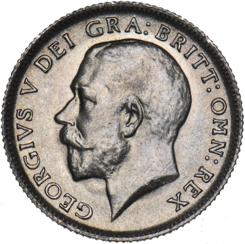1912 Sixpence - George V British Silver Coin - Superb