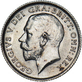 1913 Sixpence - George V British Silver Coin - Superb