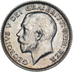 1914 Sixpence - George V British Silver Coin - Very Nice
