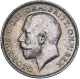 1914 Sixpence - George V British Silver Coin - Nice