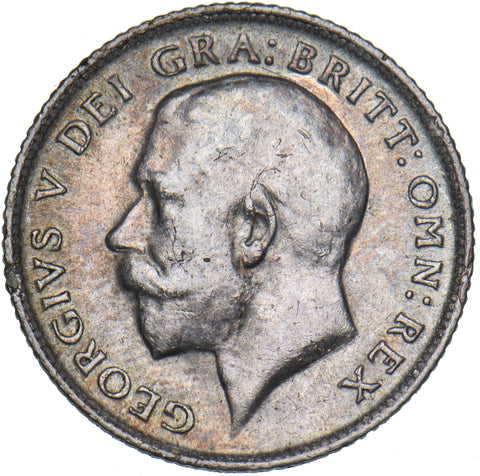 1914 Sixpence - George V British Silver Coin - Nice