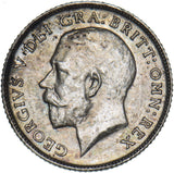 1915 Sixpence - George V British Silver Coin - Very Nice