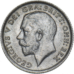 1918 Sixpence - George V British Silver Coin - Very Nice