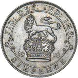 1918 Sixpence - George V British Silver Coin - Very Nice