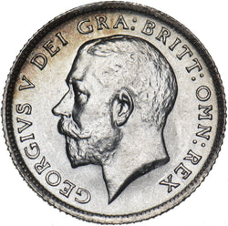 1918 Sixpence - George V British Silver Coin - Superb