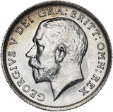 1918 Sixpence - George V British Silver Coin - Superb