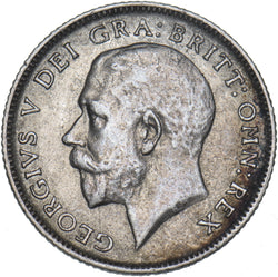 1919 Sixpence - George V British Silver Coin - Nice