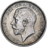 1919 Sixpence - George V British Silver Coin - Nice