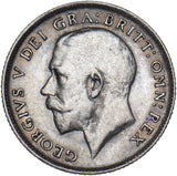1920 Sixpence - George V British Silver Coin - Nice