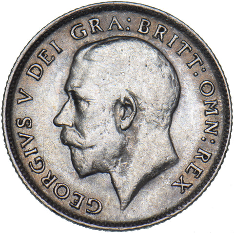1920 Sixpence - George V British Silver Coin - Nice