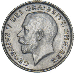 1922 Sixpence - George V British Silver Coin - Very Nice