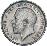 1922 Sixpence - George V British Silver Coin - Very Nice
