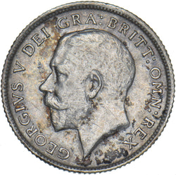 1924 Sixpence - George V British Silver Coin - Very Nice