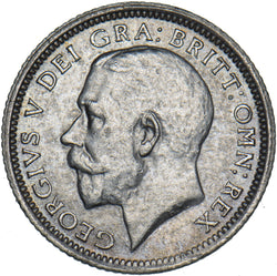 1925 Sixpence - George V British Silver Coin - Very Nice