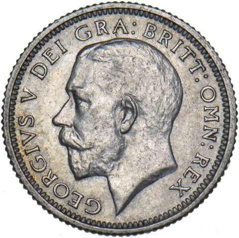 1926 Sixpence - George V British Silver Coin - Very Nice
