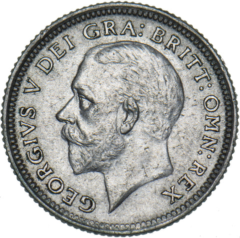 1926 Sixpence - George V British Silver Coin - Very Nice