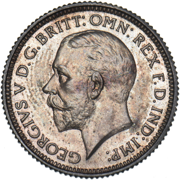 1927 Proof Sixpence - George V British Silver Coin - Superb