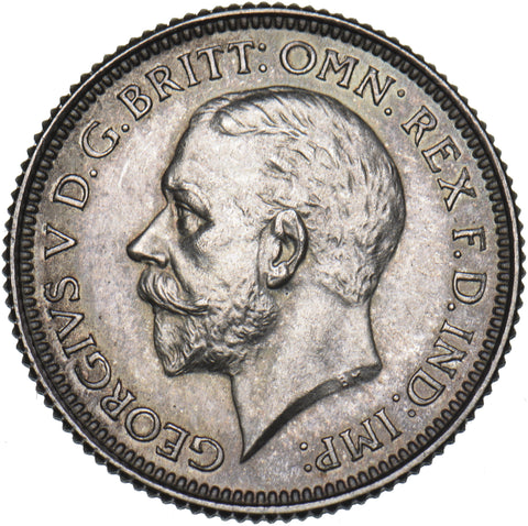 1927 Proof Sixpence - George V British Silver Coin - Superb