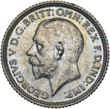 1928 Sixpence - George V British Silver Coin - Superb