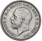 1930 Sixpence - George V British Silver Coin - Nice