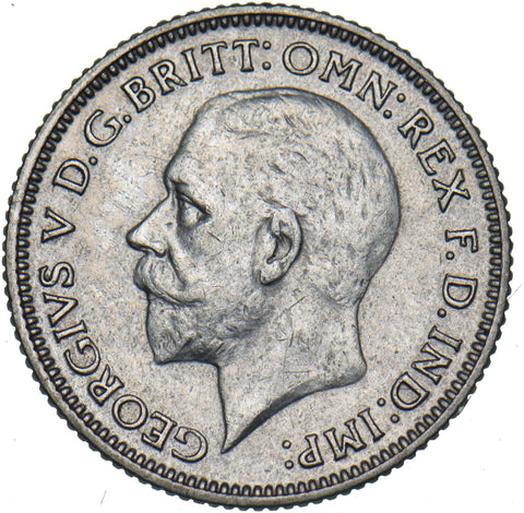 1930 Sixpence - George V British Silver Coin - Nice