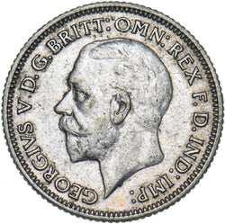 1930 Sixpence - George V British Silver Coin - Nice