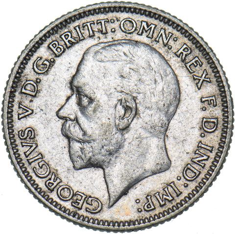 1930 Sixpence - George V British Silver Coin - Nice