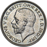 1931 Sixpence - George V British Silver Coin - Superb