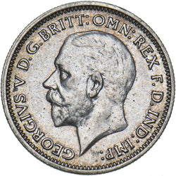 1936 Sixpence - George V British Silver Coin - Very Nice
