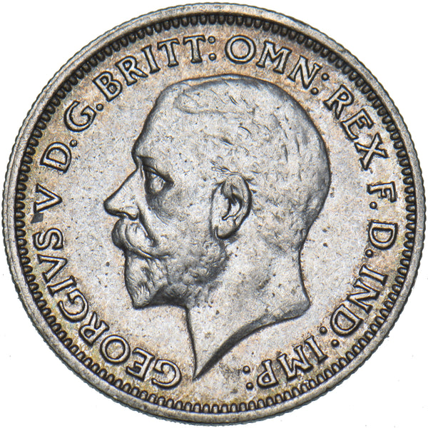 1936 Sixpence - George V British Silver Coin - Very Nice