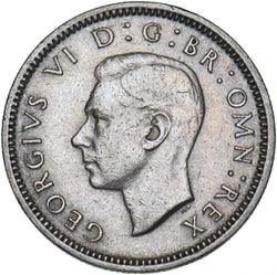 1952 Sixpence - George VI British Coin - Nice