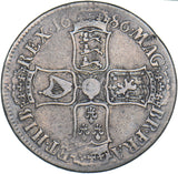 1686 Crown - James II British Silver Coin - Nice