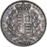 1845 Crown - Victoria British Silver Coin - Very Nice