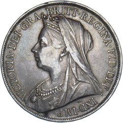1900 Crown - Victoria British Silver Coin - Nice
