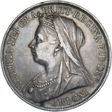 1900 Crown - Victoria British Silver Coin - Nice