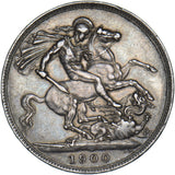 1900 Crown - Victoria British Silver Coin - Nice
