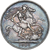 1902 Crown - Edward VII British Silver Coin - Nice