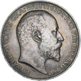 1902 Crown - Edward VII British Silver Coin - Very Nice