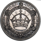 1927 Proof Wreath Crown - George V British Silver Coin - Very Nice