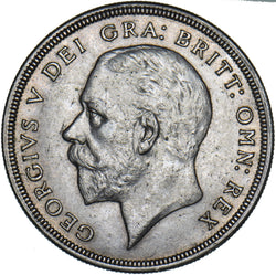 1930 Wreath Crown - George V British Silver Coin - Very Nice
