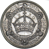 1930 Wreath Crown - George V British Silver Coin - Very Nice