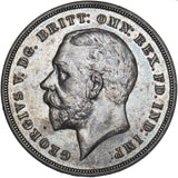 1935 Crown - George V British Silver Coin - Very Nice