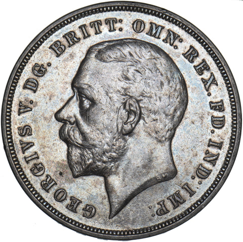 1935 Crown - George V British Silver Coin - Very Nice