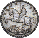 1935 Crown - George V British Silver Coin - Very Nice