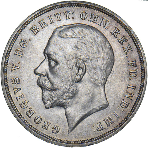 1935 Crown - George V British Silver Coin - Superb